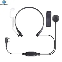 Baofeng Accessories Throat Microphone Air Tube Earpiece PTT Mic Microphone Headset For Baofeng UV-5R 5RE 5RA UV-82 Walkie Talkie