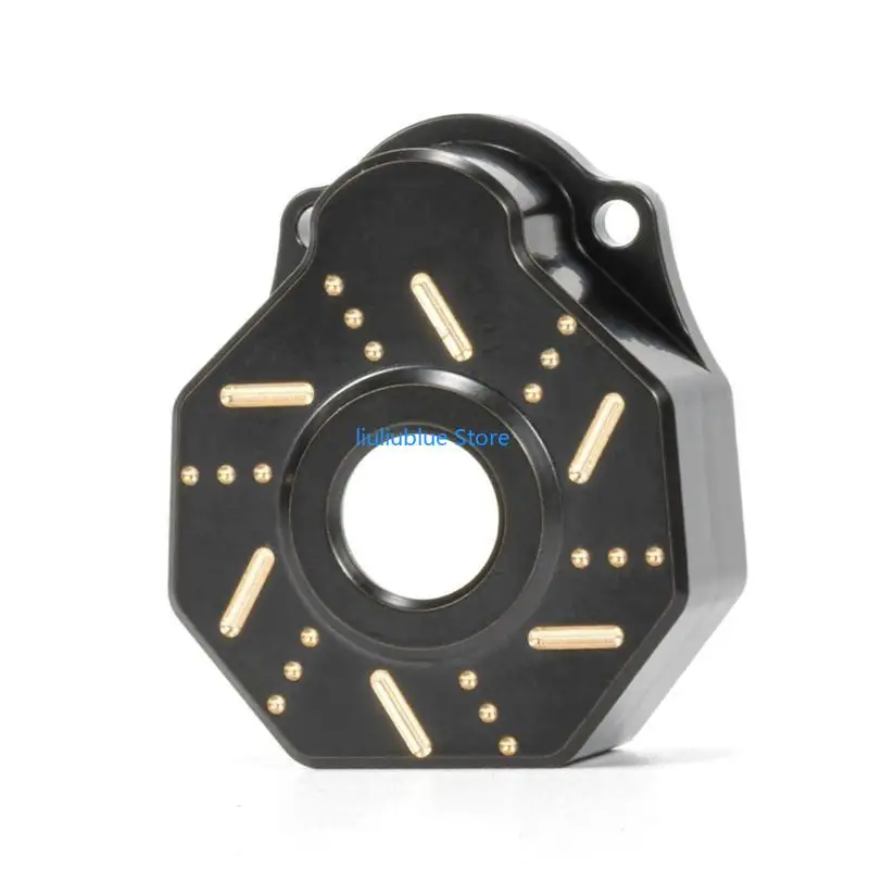 Brass zwaar gewicht buitenste portaalaandrijving behuizing met zwarte coating voor 1/10 RC CAR 62CF