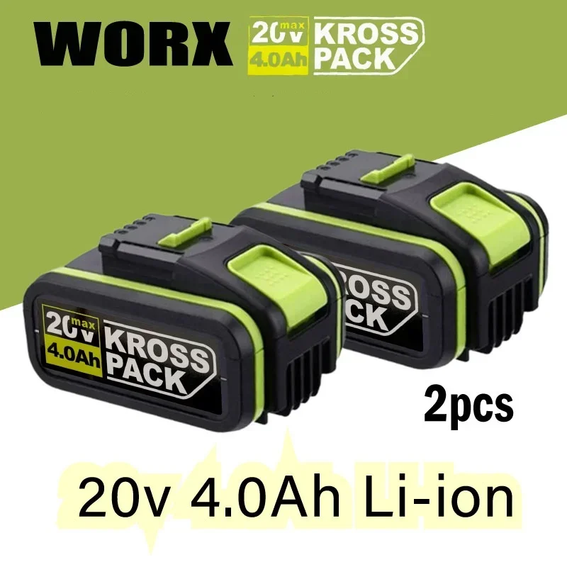 Worx electric tool WA3551 WA3553 WX390 WX176 WX178 WX386 WX678 20V4000mAh lithium-ion rechargeable replacement battery+Charger