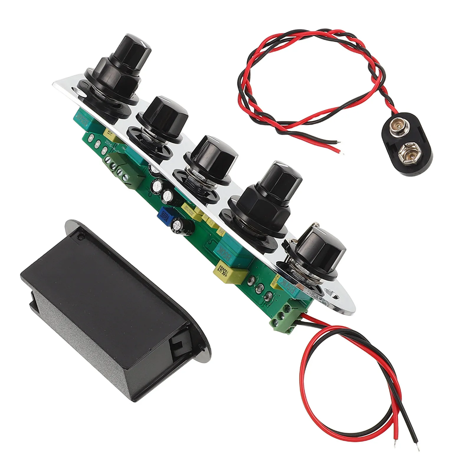 Bass Tone Control Panel Circuit Board Guitar Replacement Knobs Repair Part Output Jack Kit Preamp Volume Controls Wiring Harness