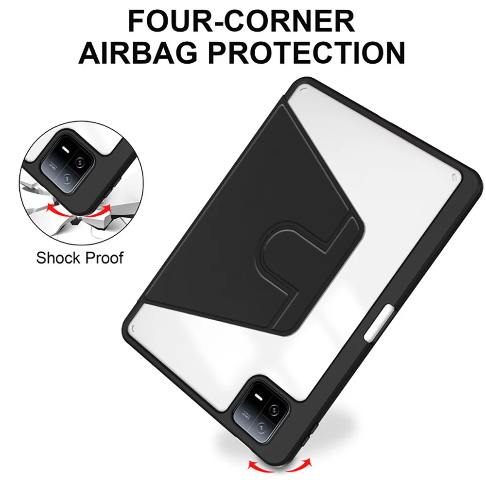 360° Rotation Smart Case For Redmi Pad SE 11 2 11 Funda Rotation Cover Xiaomi Mipad 6 5 11 7 7s PRO 11.2 12.5 6s 12.4 Max 12.1