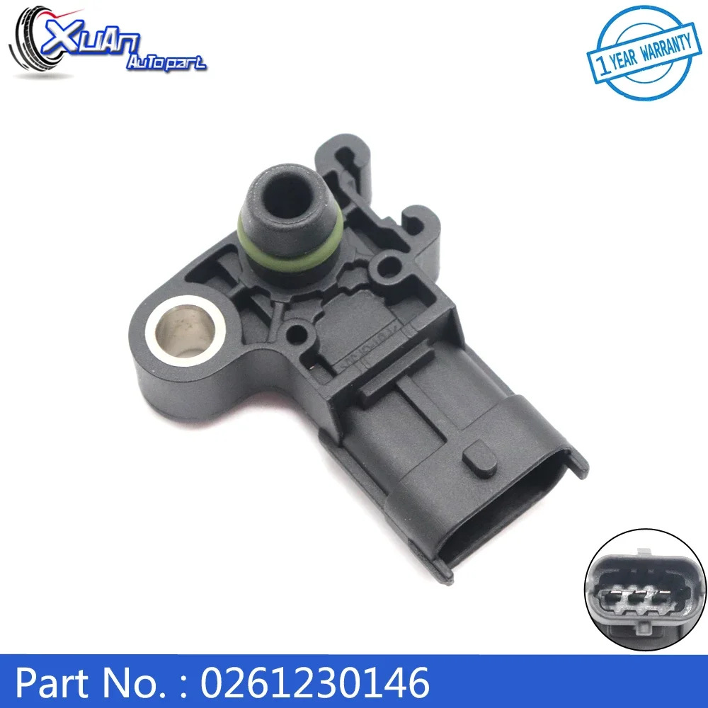 XUAN MAP Manifold Absolute Pressure Sensor 0261230146 for BUICK ENCLAVE CADILLAC CTS CHEVROLET MALIBU EQUINOX GMC SIERRA TERRAIN