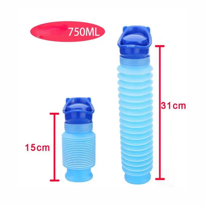 750ml Adult Urinal Portable Male Female Outdoor Camping Mini Toilet Travel Urinal High Quality Emergency Car Toilet Pee Bottle