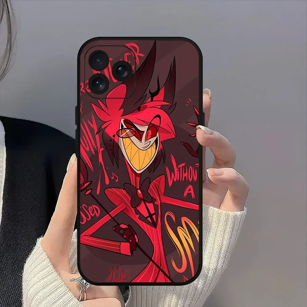Cartoon H-Hazbin H-Hotel Cool Alastor Phone Case For iPhone 8 14 15 13 12 11 Mini X Xr XS Pro MAX Plus Shell image 4