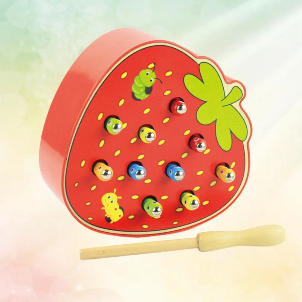 

Safe Wooden Magnetic Catch Insects Game Smooth Surface Edges Enhances Coordination and Cognition for Toddlers and Kids