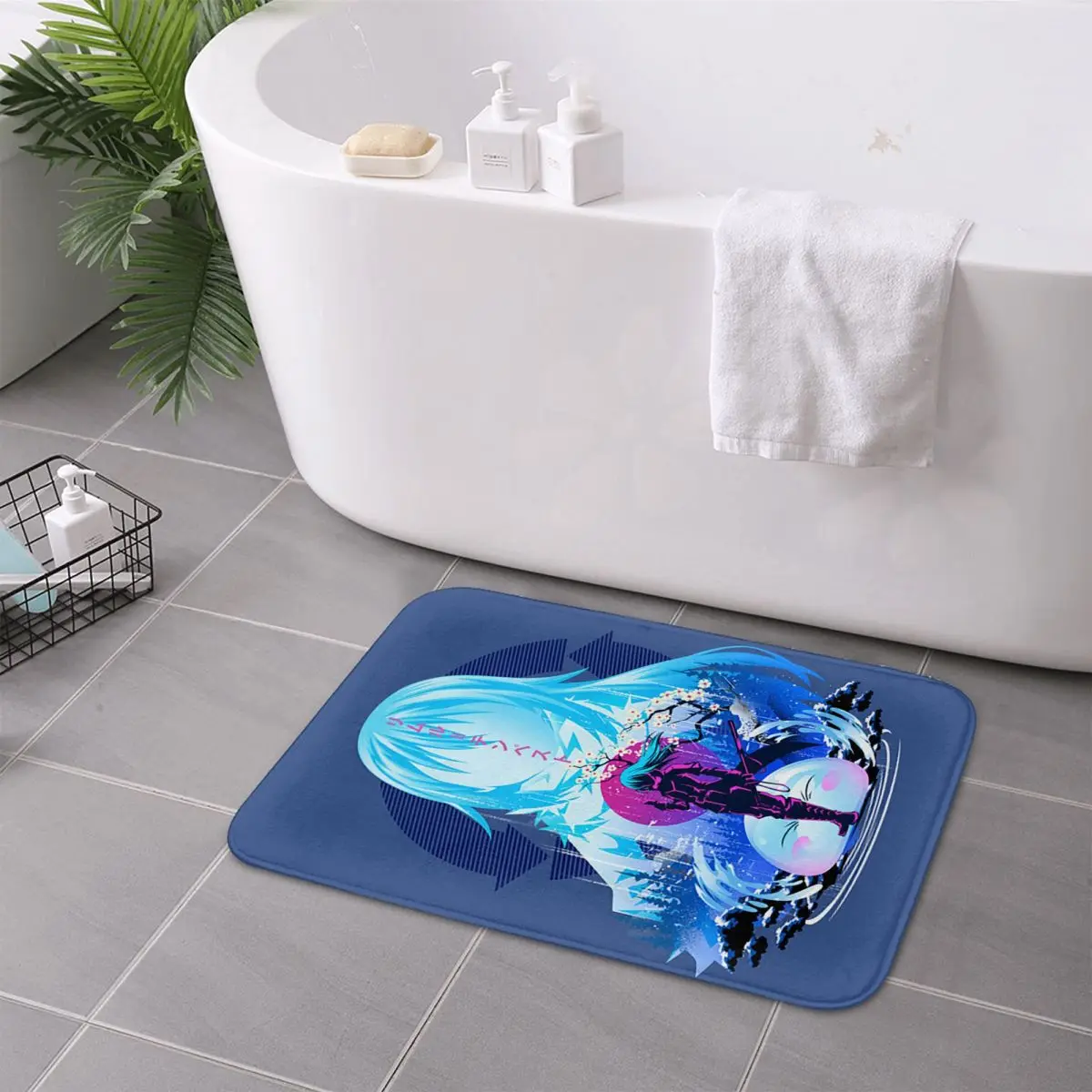 لقد تجسدت كسابق أنيمي الوحل المضادة للانزلاق ممسحة الكلمة حصيرة المياه النفط برهان السجاد البساط لمدخل المطبخ المنزل مسند القدم حصيرة #5