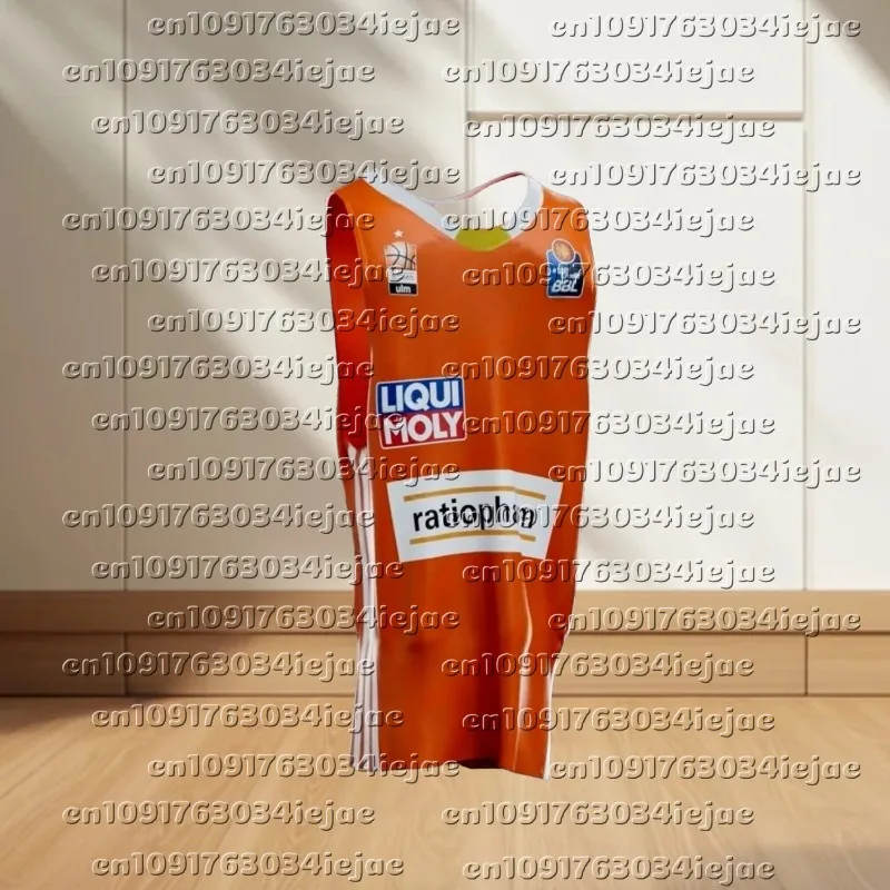

2024 New Arriavl Summer Ratiopharm Ulm Basketball Jersey Tank Vest Oversized Jersey