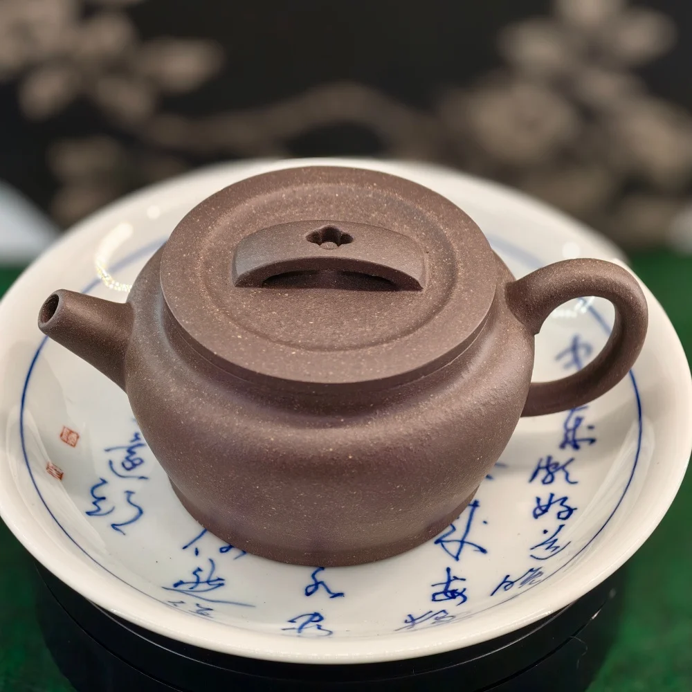 Yixing Tianqingni Han Tile Tpot Handmade Zisha REACH Certified Food-Safe Classic Style High-Temperature Fired 180mL Tea Set
