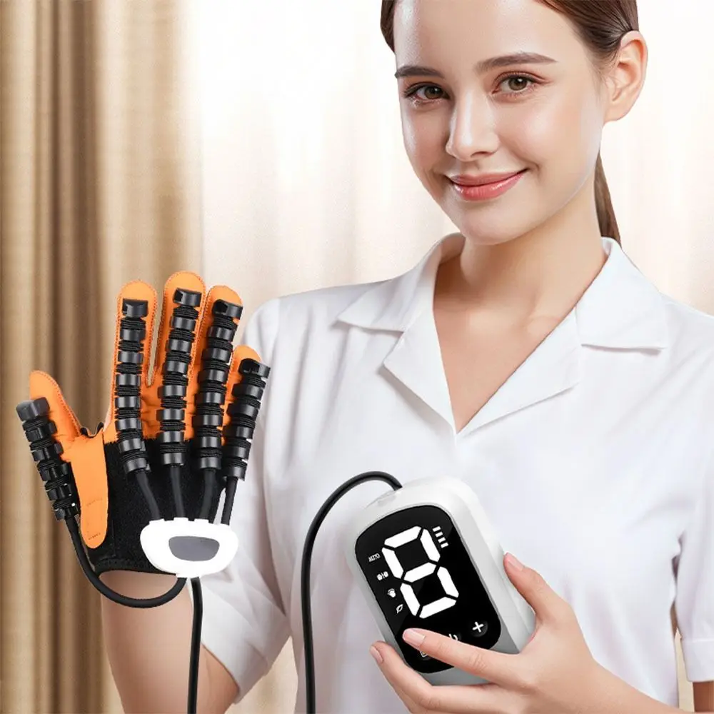 Five-Finger Rehabilitation Robot Gloves Self-Assisted Portable Mirror Training Gloves Adjustable Resistance Heated