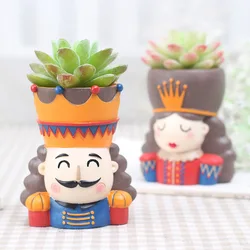 Concrete Flowerpot Molds Planters Cement Pot Molds Indoor Plants Vase Plaster Mold Queen Statue Pen Holder Candle Cup Resin Mold