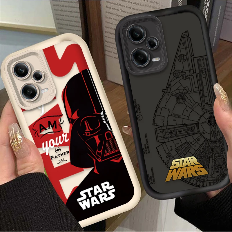 Luxury Stars W-Wars Case for Xiaomi Redmi Note 13 12 11 Pro Plus 4G 5G 12S 11S 10S 10 9 9S Redmi 14C 13C 12C A3 12 Silicone Capa