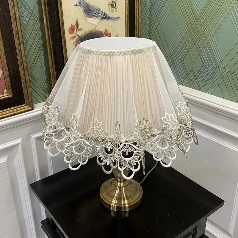 2pcs European Lace Lamp Cover Universal Dust Cover, Multi-Purpose Protective Cloth for Table Lamp,Air Fryer,Rice Cooker