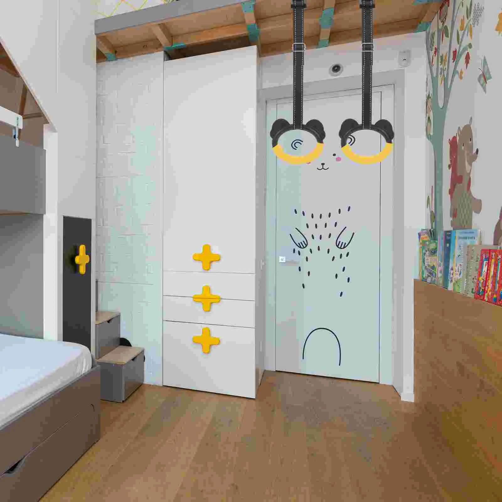 Ring Trainer Fitness Gymnastics Rings Kids Equipment L Outdoor Indoor Pull up Plastic Workout