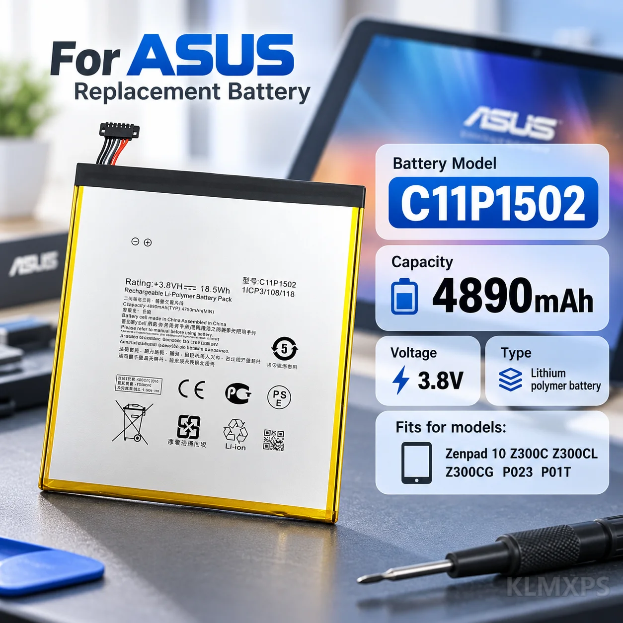 Replacement Lithium Battery C11p1502 For ASUS ZenPad 10 Z300c P023 P01t Tablet Compatible Repair Part High Quality Battery Pack