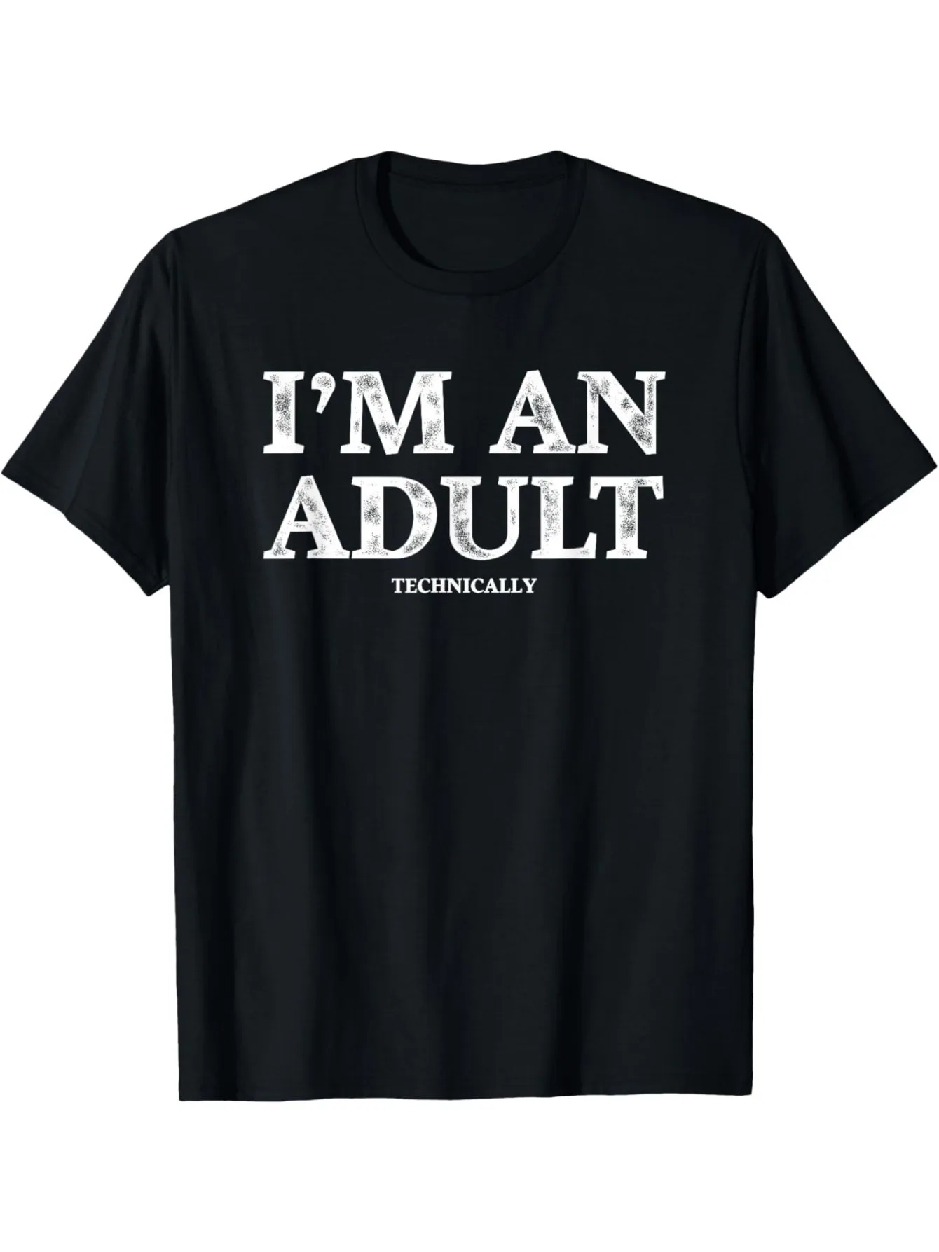 

Мужская винтажная хлопковая футболка больших размеров «Я взрослый» с техническим принтом, повседневная, с круглым вырезом, с коротким рукавом, мягкая, удобная