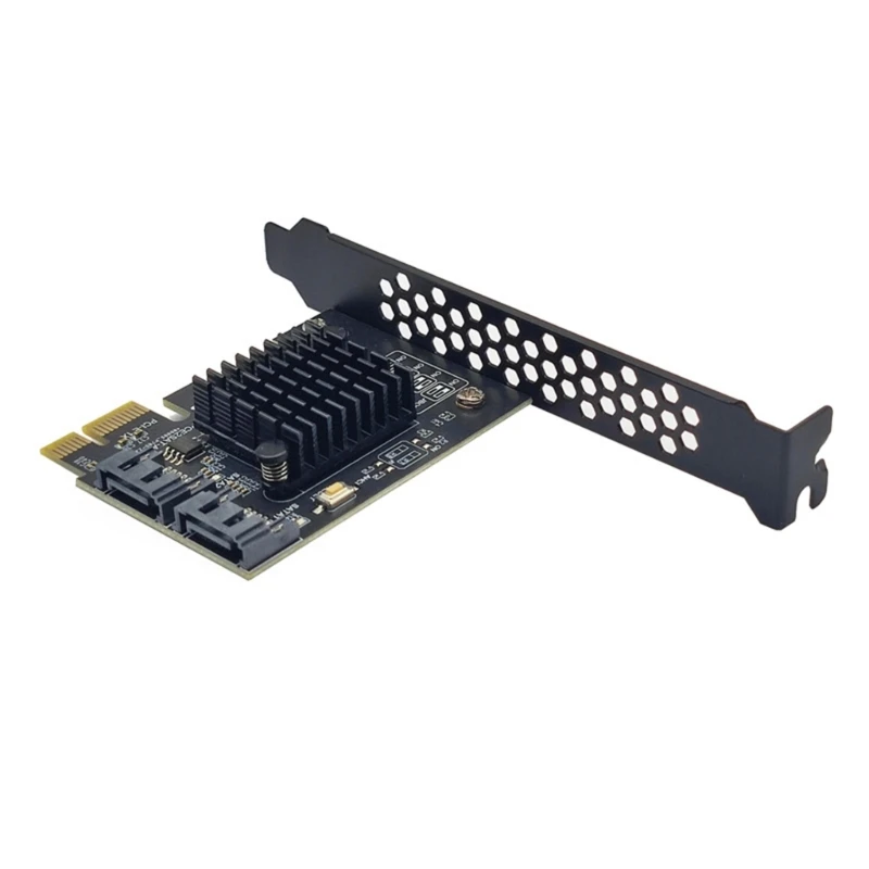 

PCIE 1x to SATA3.0 Adapter 2 Port PCIExpress to Expansion Card 6Gbps