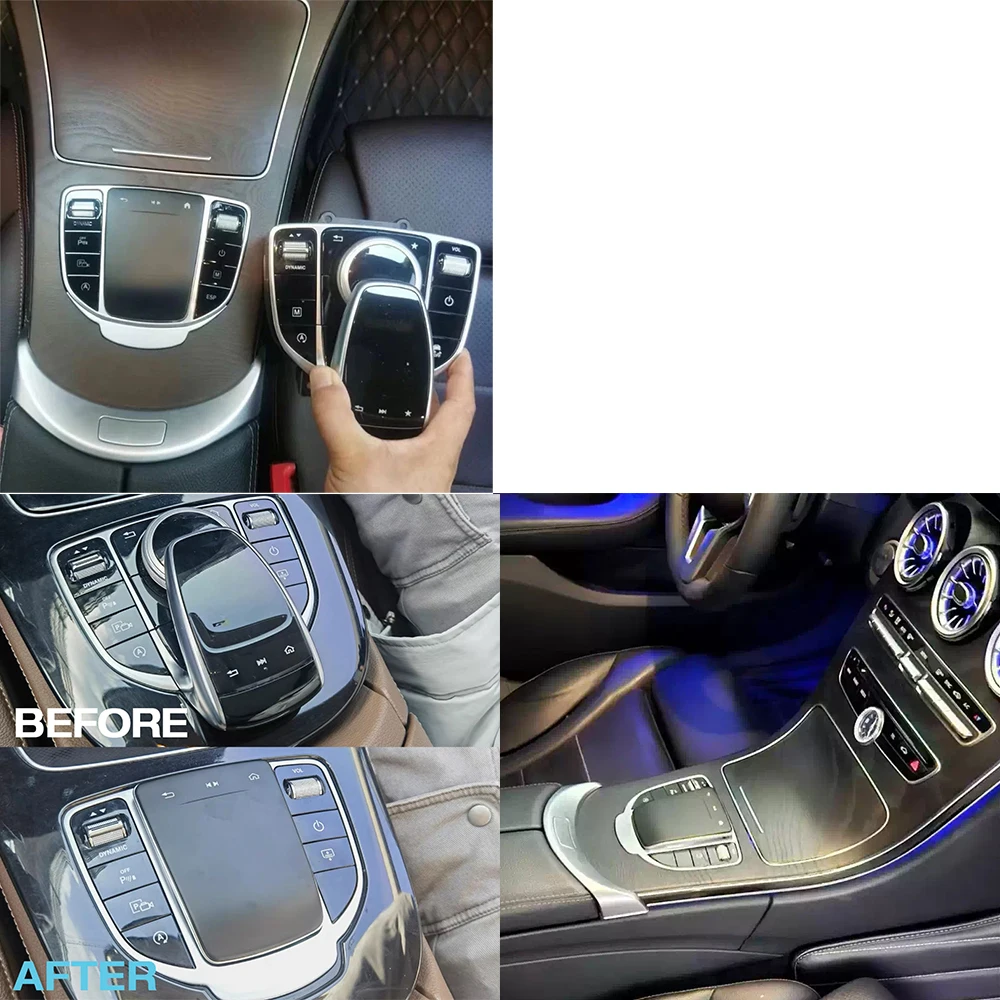 Bouton tactile de commande centrale de voiture, joystick automatique pour Mercedes Benz Classe E, Classe C, Classe G, C200L, GLC, E300L, C260L, intérieur modifié