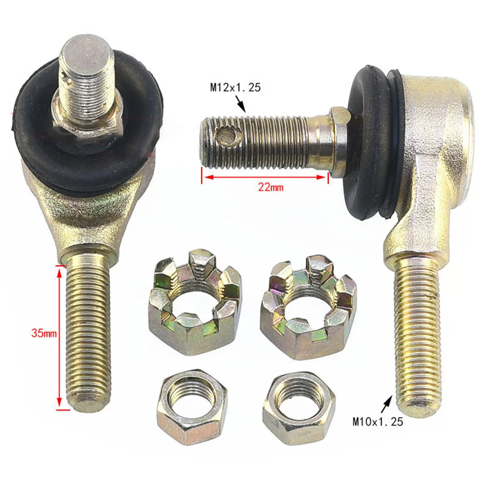 12-10mm Tie Rod End Ball Joint For 50cc 70cc 90cc 110cc 125cc 200cc 250cc TAOTAO COOLSTER JCL KANDI GO KART ATV