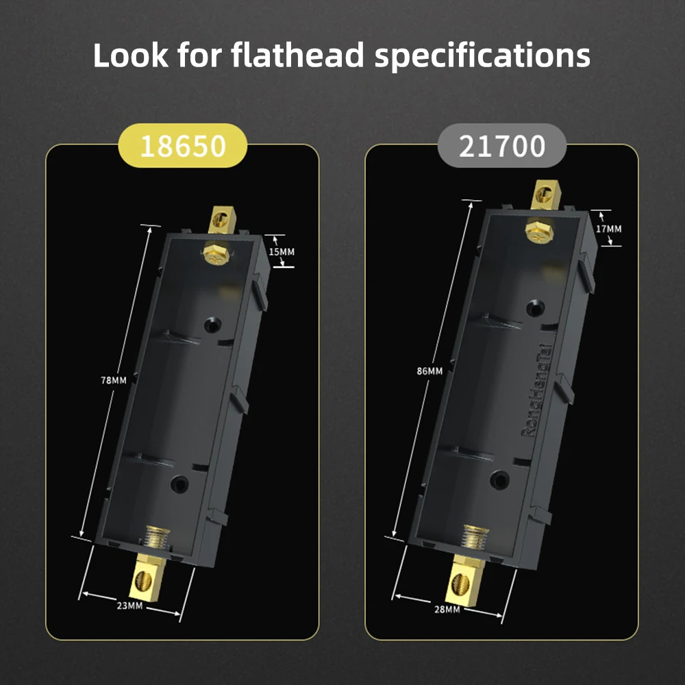 Flat 18650 DIY Unlimited Splicing Battery Holder No Welding Large Current Copper Sheet Connection Series Parallel Connection