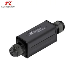 Pressacavo impermeabile scatola di ingegneria elettronica accoppiatori Powercon custodia per connettore Extender con ingresso cavo PG9 da 4-8mm