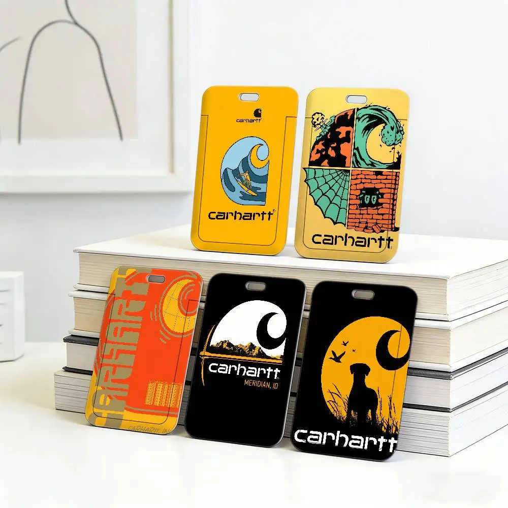 C-CarharttS-S Cordón de Trabajo de Moda con Porta Identificación, Porta Credencial de Empleado, Porta Permiso de Trabajo de Oficina