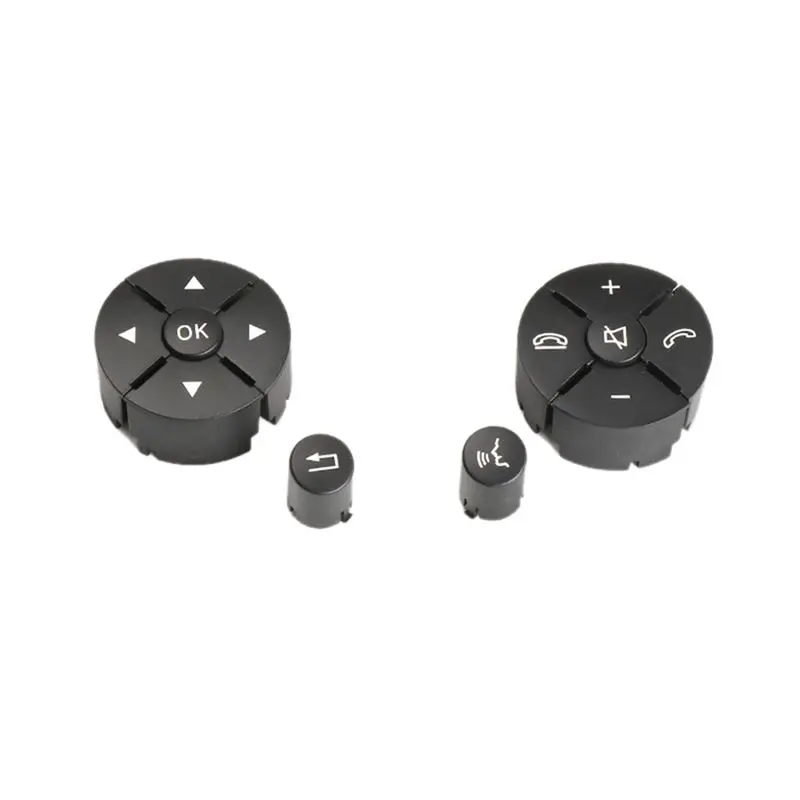 

ABXV-Car Steering Wheel Switch Cover Trim Control Button Caps For Mercedes Benz C-Class W204 W212 A2048210451 A2048210351