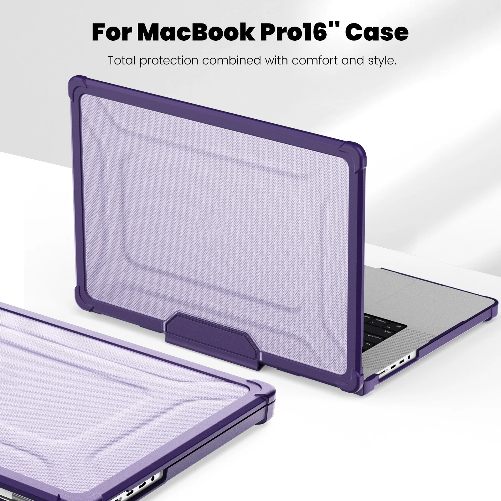 Stand Laptop Case For Mac Book Pro 16 2021 2023 2024 2026 A2485 M1 Pro Max A2780 M3 A2991 M4 A3403 A3186 M5 A3428 PC-TPU Cover