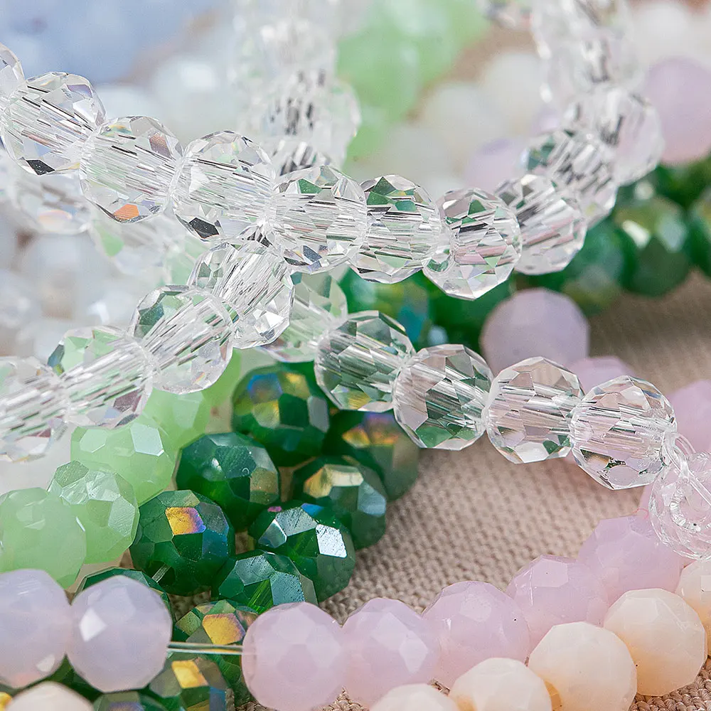 120 stücke/Los 3,6mm Kristallglas Rondelle Perlen Österreich facettierte runde lose Abstands perlen für DIY Schmuck Herstellung Armband Halskette – Detail 5