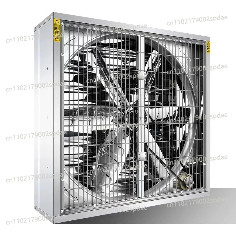 Stainless steel blade negative pressure fan, industrial-grade exhaust fan, powerful commercial exhaust fan, ventilation fan for