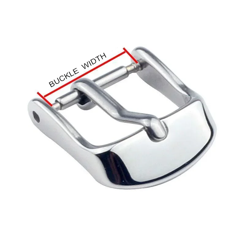 Watch Buckle 14 16 18 20 22mm for Strap Pin Buckle Strap Buckle Black Gold Silver Rose Stainless Steel Strap Clasp Accessories