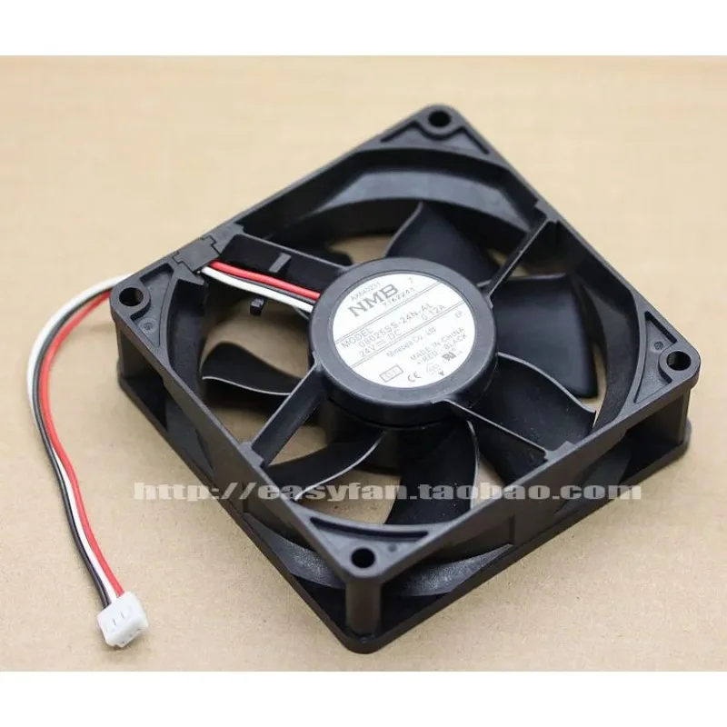 JFG For NMB-MAT Minebea 08025SS-24N-AL 8cm 8025 24V 0.12A Cooling Fan