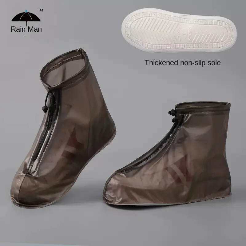 Nuovo copriscarpe uomo donna copriscarpe antipioggia impermeabile strato antipioggia antiscivolo resistente all\'usura spesso Plus Size copriscarpe