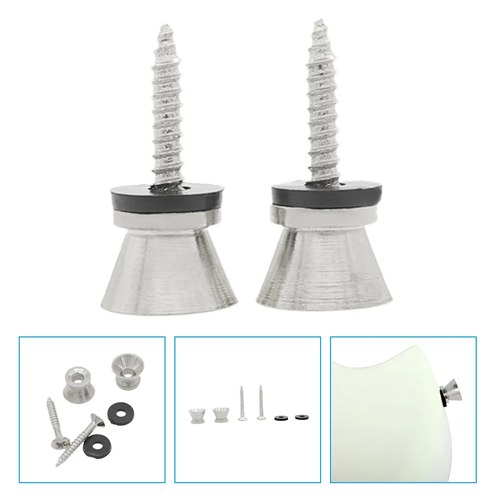 

Guitar Studs Hooks Locking Buckle Strap Locks Acoustic Replacement Clip Buttons Tail Nail