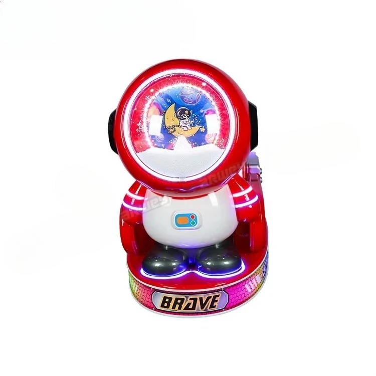 Suppliers Wholesale Children's Space Swing Rocking Cars Game Machine Token Operated Happy Kiddie Ride with Video Game
