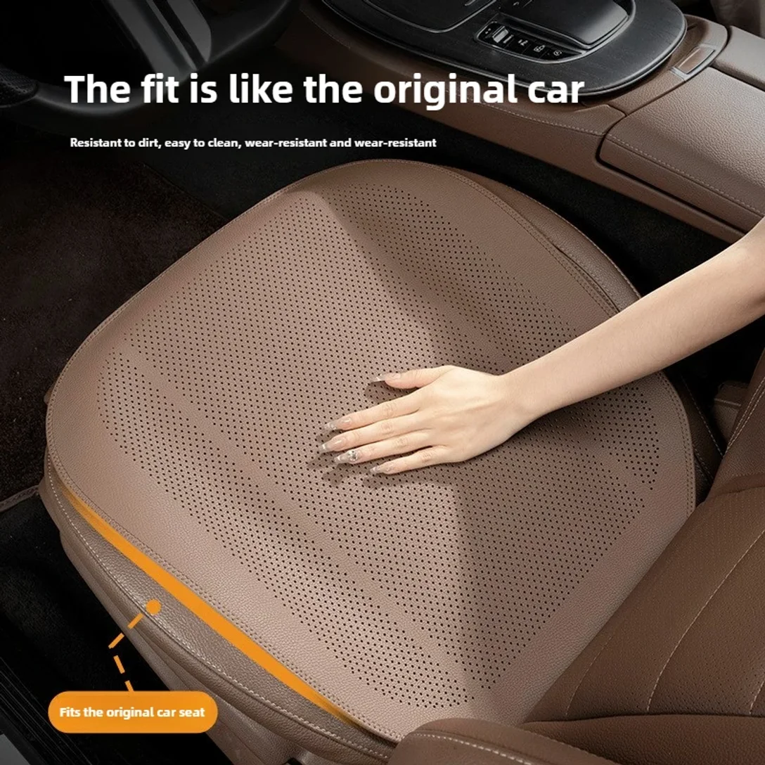 

Car Seat Cushion Universal Four-season One-piece Half-pack Seat Ventilated and Breathable Summer Rear Seat Cushion Cover Set