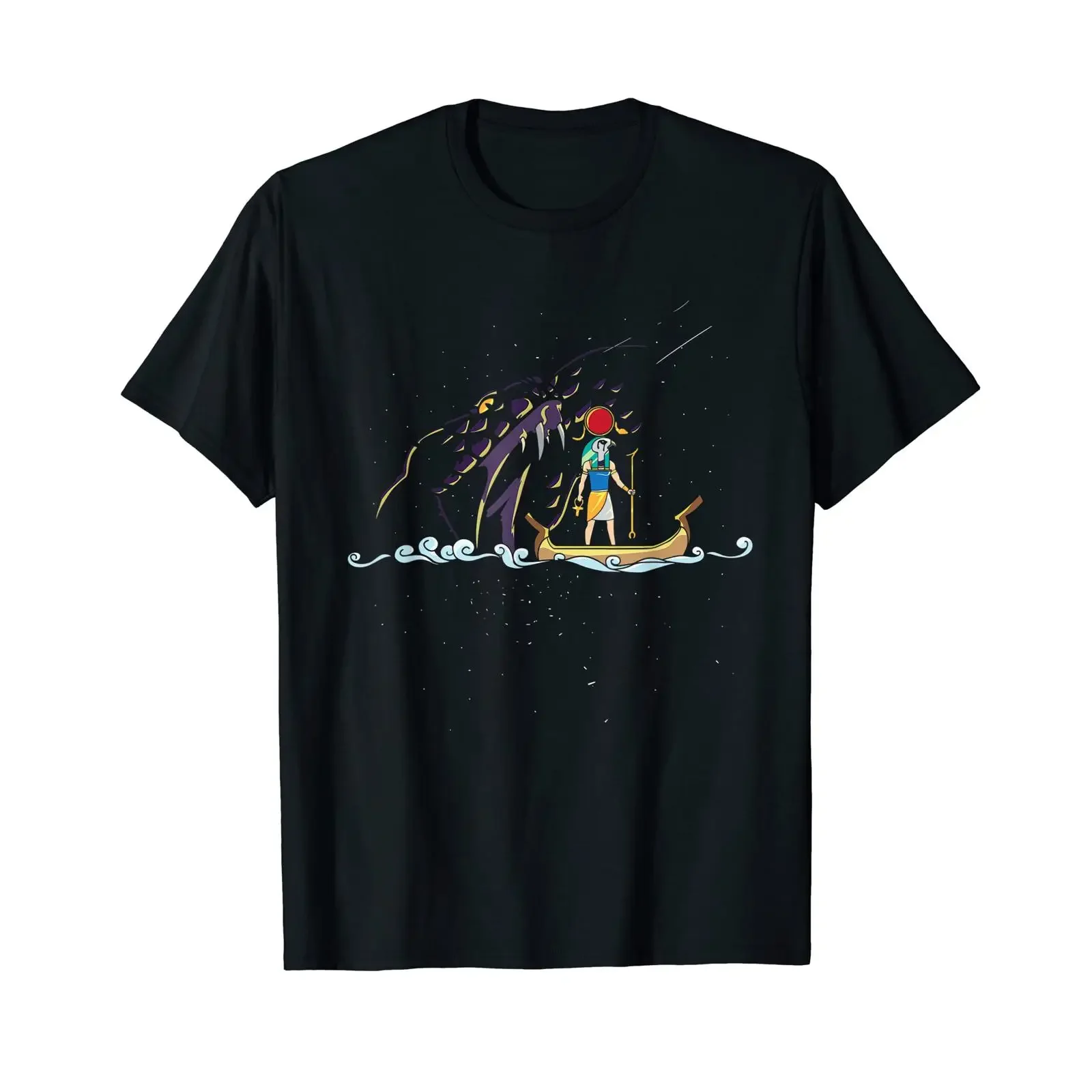 Egyptian God Ra Ancient Egypt Apep Hieroglyph T Shirt vintage Washed fashion Stylish Casual Slightly designer clothes