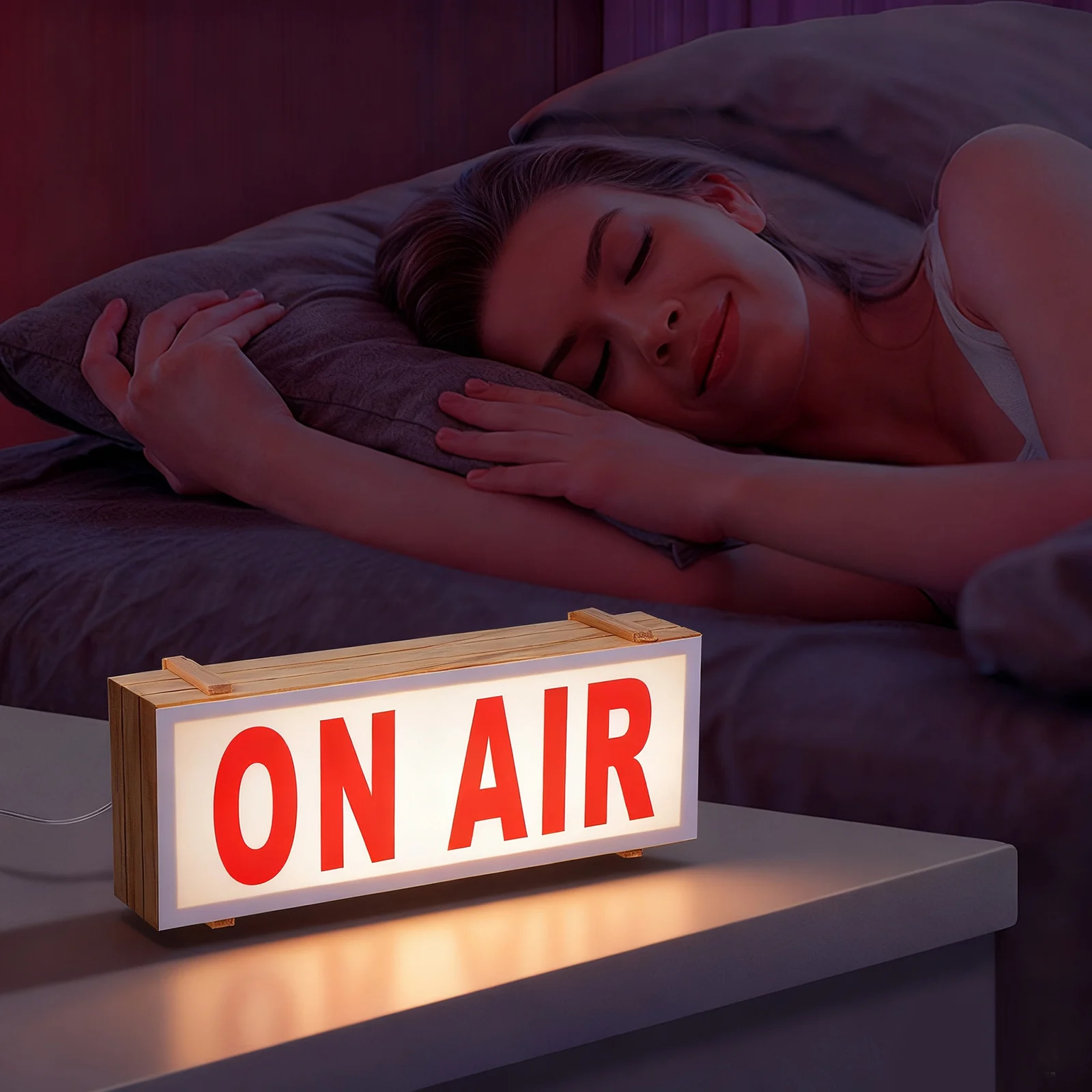 Warm Lit LED Wooden Sign for Room Decor Bar Cafe Shop Entrance Eye Comfortable Light Wall Hanging Ornament Light Sign