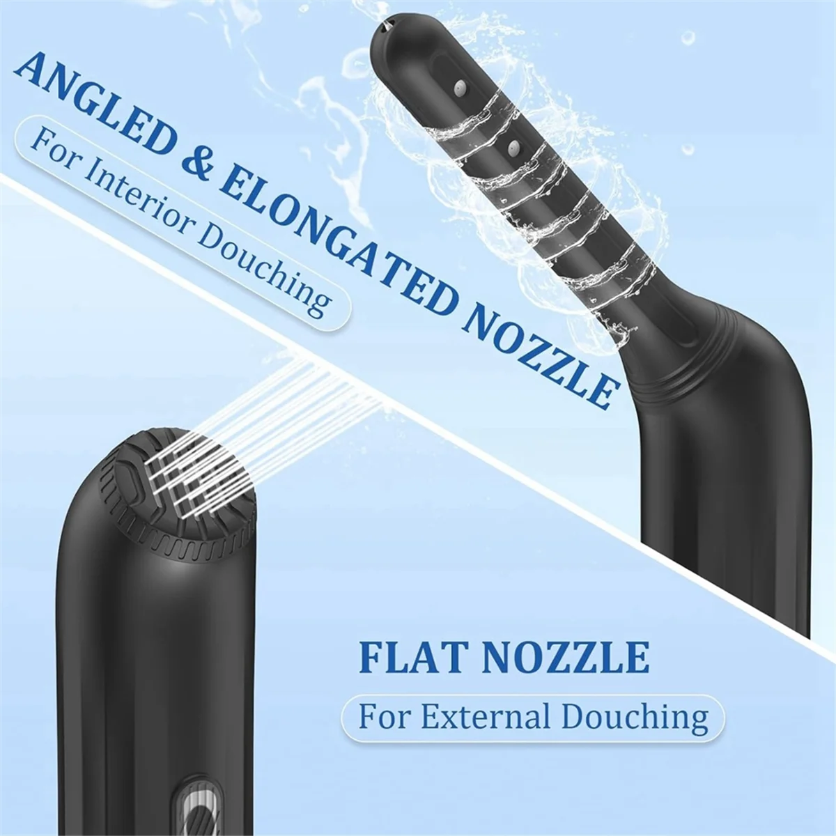 A91P Enema Douches for Men Women, Automatic Electric Bidet Sprayer Personal Travel Bidet Douche for Colon Anus Cleansing
