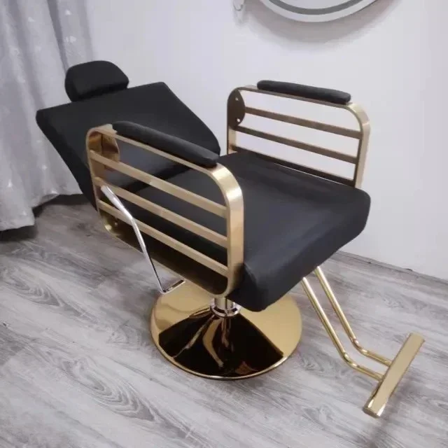

Women Reclinable Barber Chair Luxury Personalized Professional Designed Barber Chair Salon Tattoo Silla Barberia Commercial