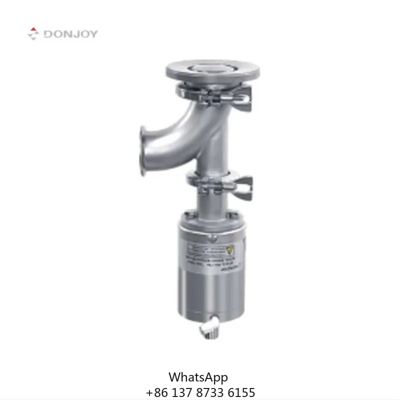 DONJOY Stainless Steel Elbow Type Tank Bottom Valve Pneumatic Tank Bottom Valve Tank Bottom Valve