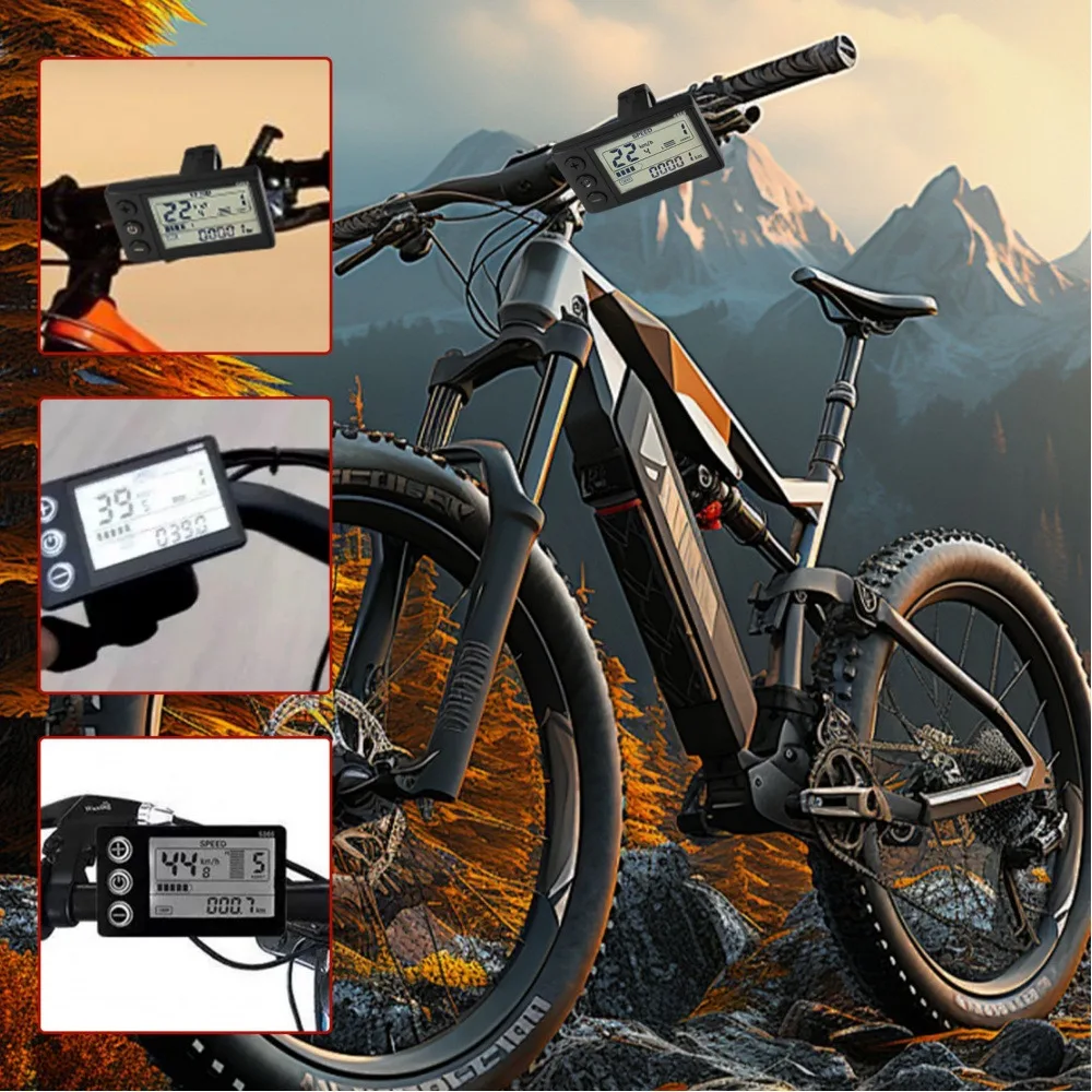 36V 48V 64V 750-1500W Three-Mode Electric Bike Driver Sine Wave Brushless Motor Controller with Meter