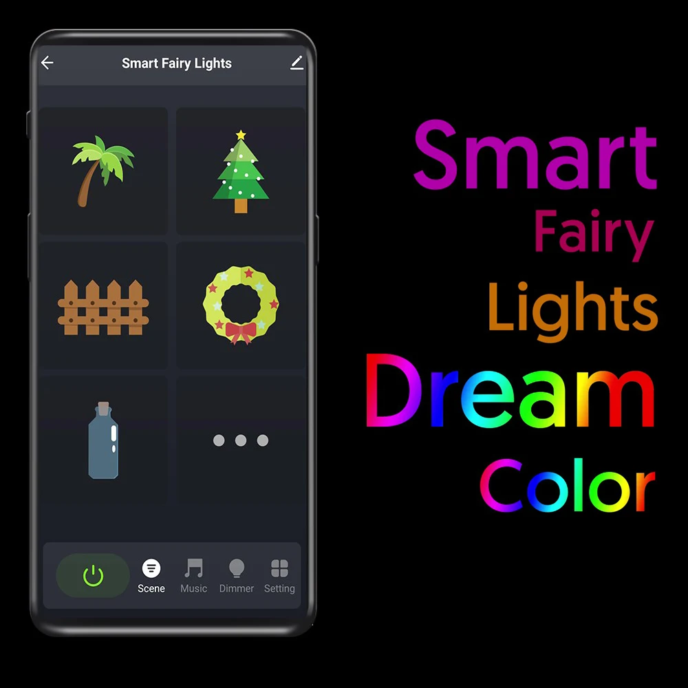 Imagem -04 - Tuya Wifi Smart Fairy Lights Impermeável Rgb String Lights Controle Usb App Guirlanda de Música ao ar Livre Alexa Google Home