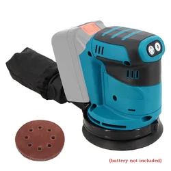 Cordless Electric Sander 125mm 3 Speed Orbital Sander Wood Grinder Sanding Machine With Sandpaper For Makita 18V Battery