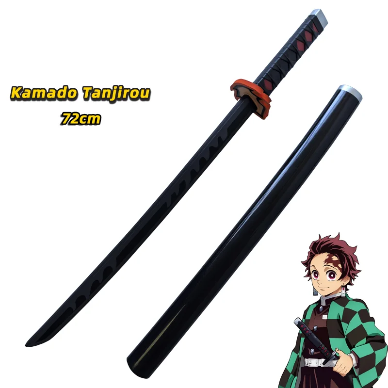 NONE Kochou Shinobu Katana Original Zusammengebautes Anime-Schwert Cosplay-Requisiten Orange Kyoujurou Tanjirou Tokitou Muichirou Schwerter 72cm 10