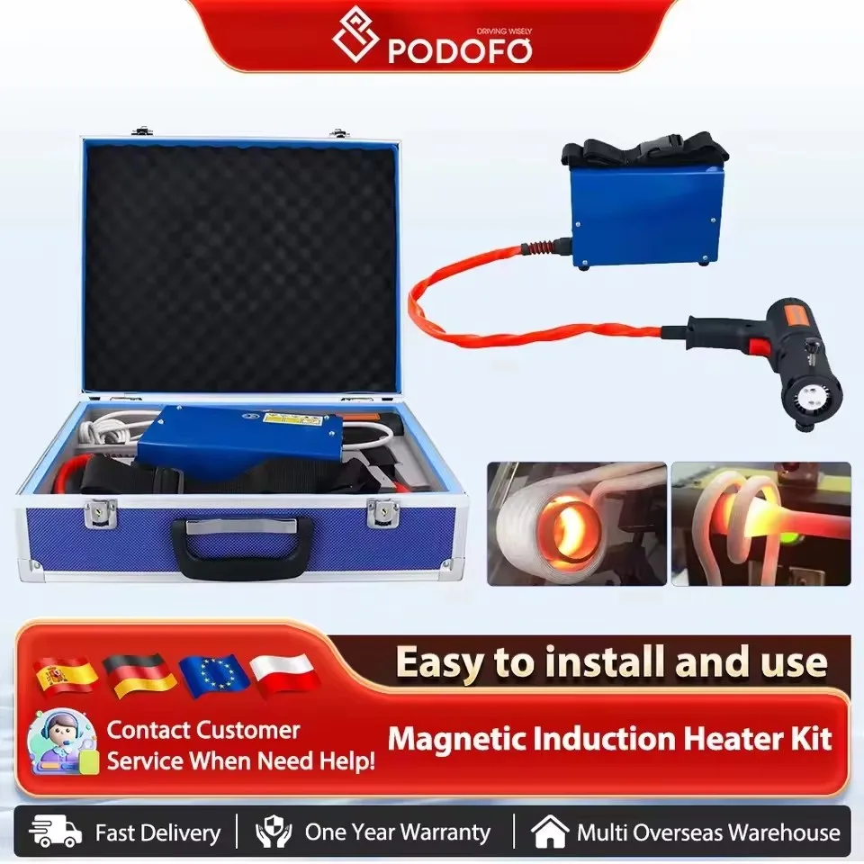 Podofo 1500 W magnetischer Induktionsheizer, Bolzenentferner, Reparaturwerkzeug, Schraubenwerkzeug zum Entfernen von rostigen Schrauben und Muttern