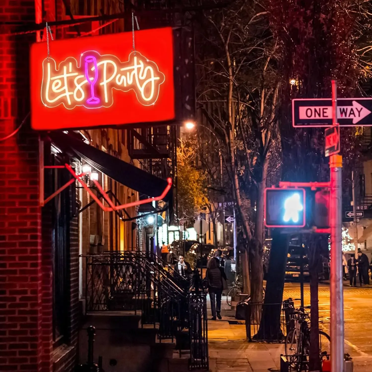 Let's Party Neon Sign USB Powered Dimmable LED Neon Light Sign Wall Decor Bedroom Party Pub Home Decoration Man Cave Gaming Room