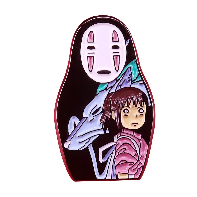 Creative Cartoon Comic Brooch Novelty Fun Manga Inspiration Enamel Pin Cute Jacket Backpack Pin Children Fashion Gift