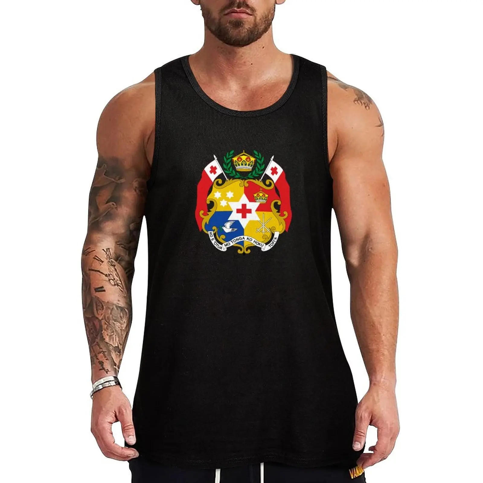 

Coat of arms of Tonga Tank Top Daily Work Tank Top Utility Casual Sleeveless Top