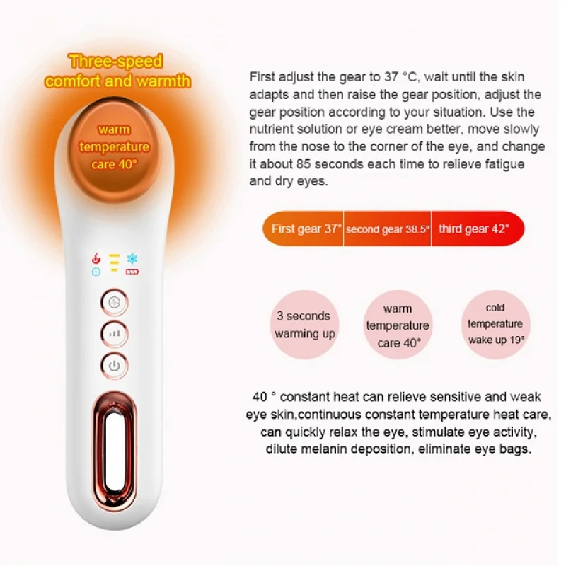 care Personal Beauty Skin Care Device Eye Massager With Heat & Cold