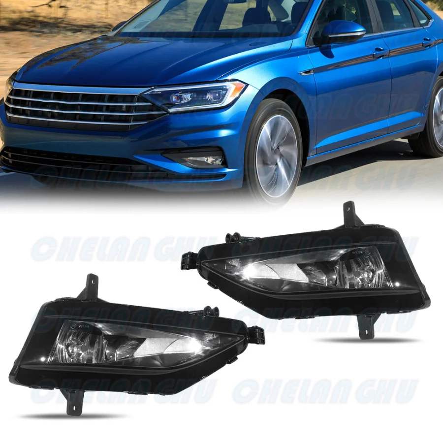 For VW Jetta MK7 Golf 7.5 2019 2020 2021 Car accessories Front Bumper Halogen Fog Lights Lamp 5GG941661A 5GG941662A